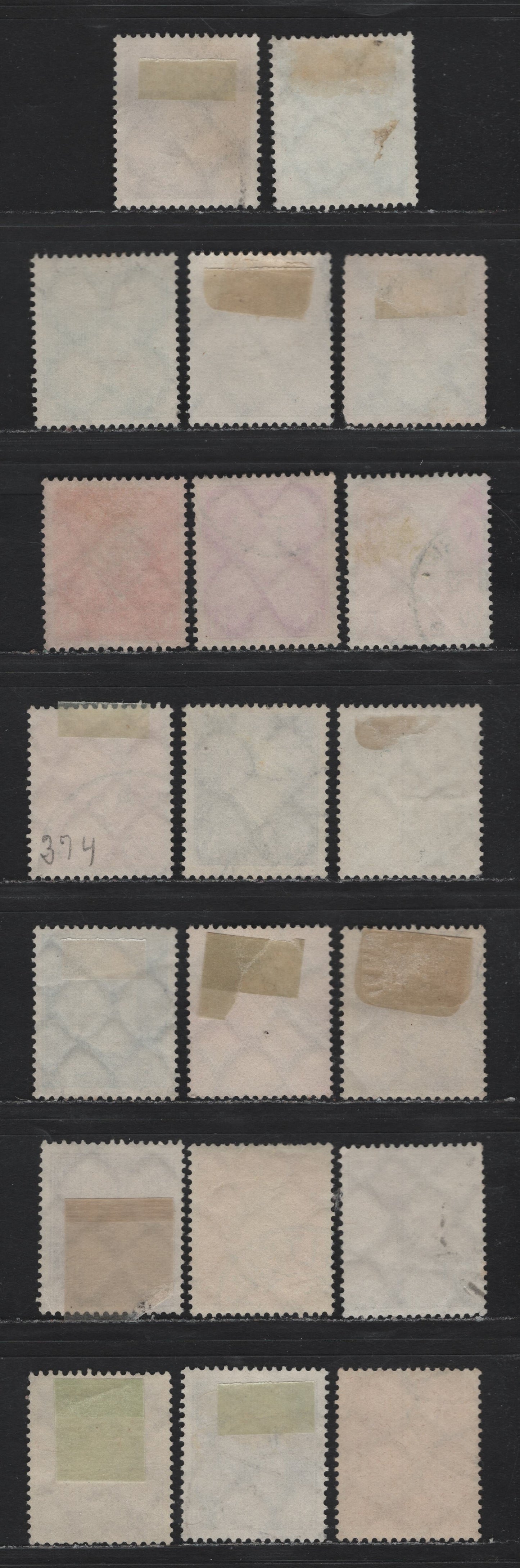 Lot 203 Germany SC#366-384 (410-422, 435-437, 454, 465-466) 3pf - 80pf Bistre - Yellow Bistre , 1928-1932 Ebert & Hindenburg Issue, 20 Very Fine Used Singles