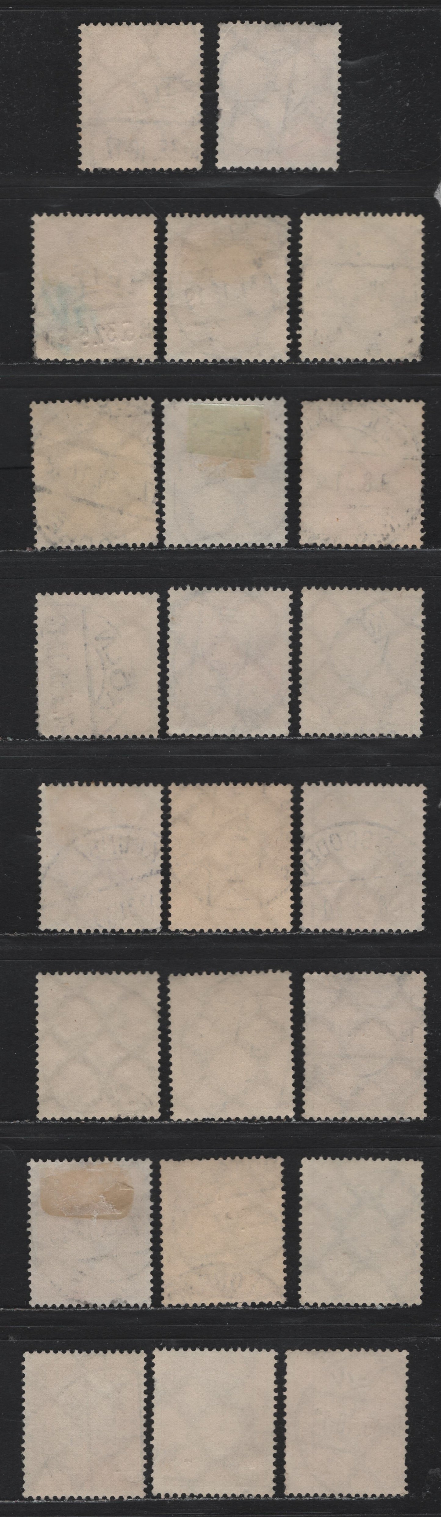 Lot 208 Germany SC#384 (437) 80pf Yellow Bistre , 1928-1932 Ebert & Hindenburg Issue, 23 Fine/Very Fine Used Singles, All With Dated Readable Town Cancels