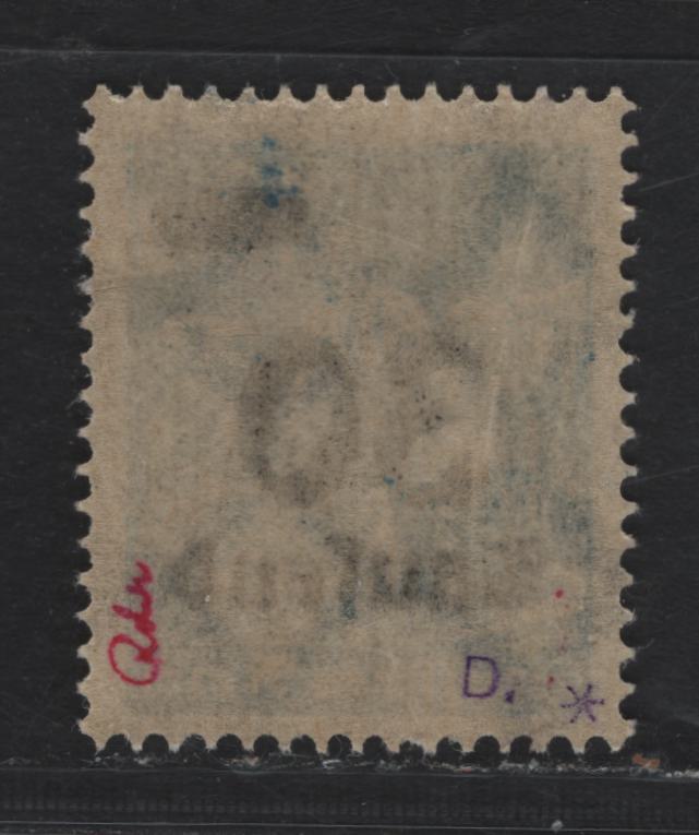 Lot 211 Germany Michel#13 30th on 10m Light Blue , 1923 Official Overprinted Issue, A FOG Single, Diagonal Violet Dienstmarke Overprint (Doberan Type 2)