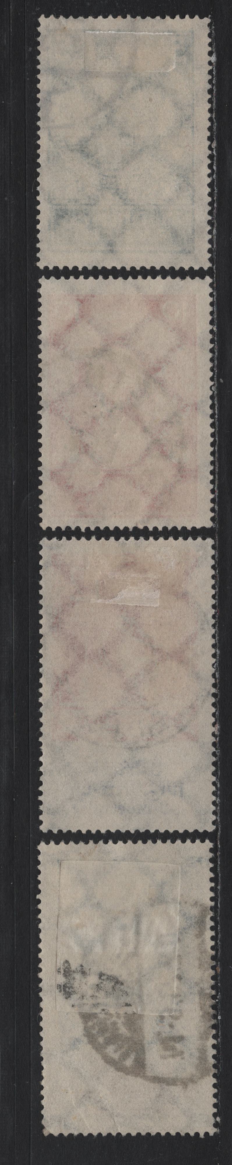 Lot 233 Germany SC#B3-B4, B8-B9 (233-234, 351-352) 12m+8m Red Orange & Blue Gray , 1922-1924 Planting Charity - Emergency Air Semi Postal Issues, 4 Fine/Very Fine Used Singles