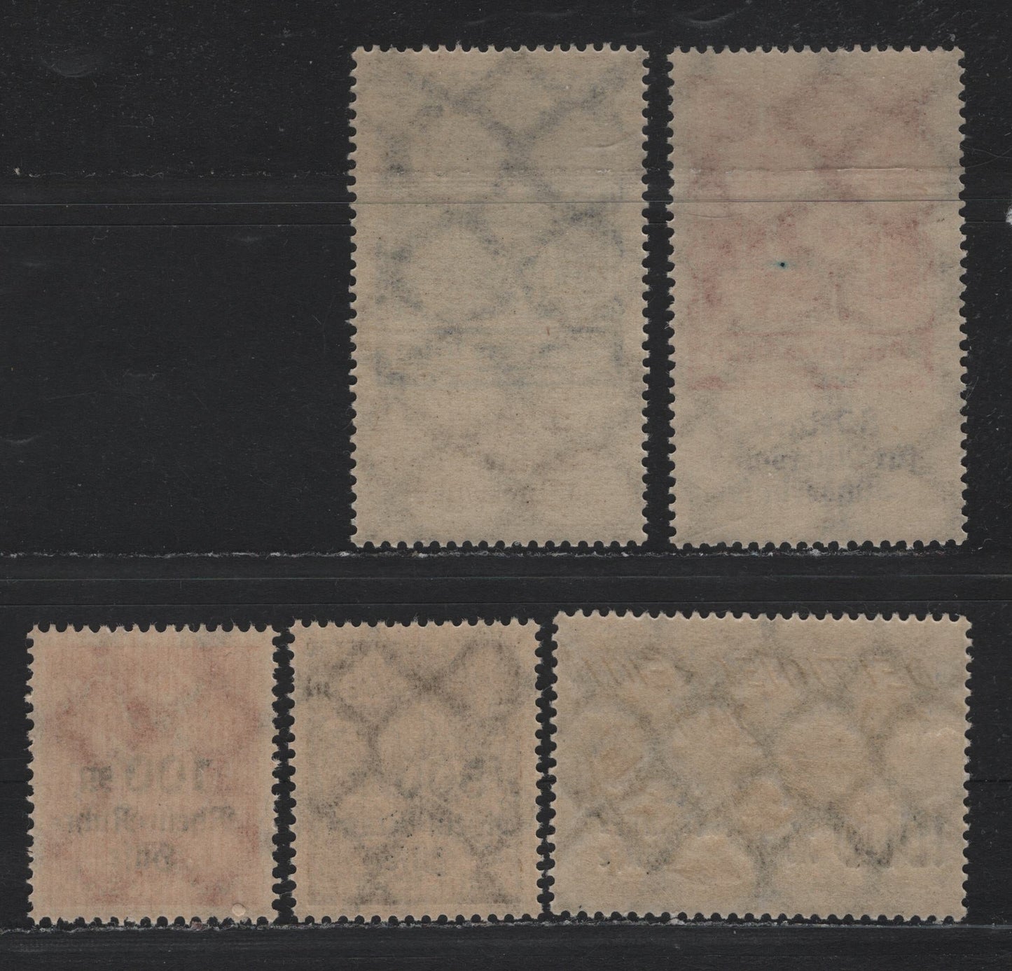 Lot 238 Germany SC#B3-B7 (233-234, 258-260) 6m+4m - 20m+1000m Ultramarine & Brown - Indigo & Greenish Blue , 1922 Planting Charity Semi Postal Issue, 5 VFNH Singles