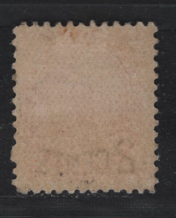 Lot 144 Canada #88 2c on 3c Carmine Rose Queen Victoria, 1899 Provisional Issue, A FOG Single, ABN-Y Paper, Perf 11.9x12