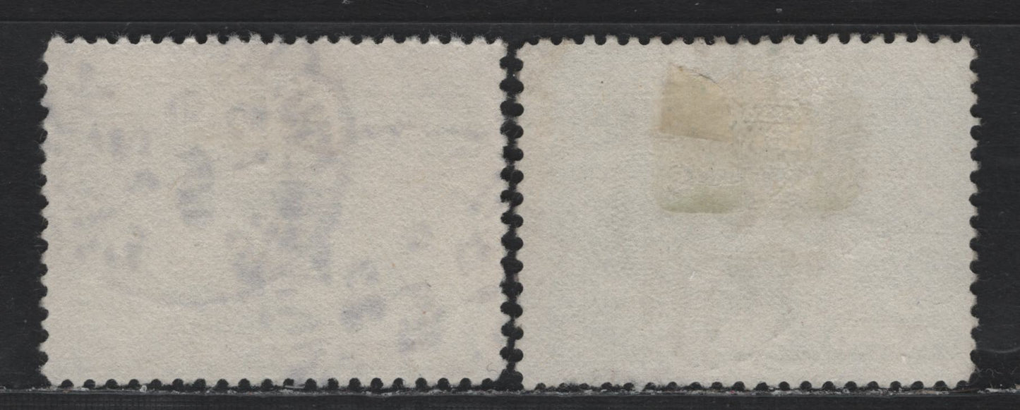 Lot 149 Canada #E1a 10c Green , 1898 Special Delivery Issue, 2 Fine Used Single, ABN-A Papers, Perfs 11.9x11.8 & 12x11.9, March 9 1922 Saint John Cancel.