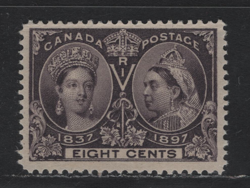 Lot 160 Canada (C) #56 8c Dark Violet Queen Victoria, 1897 Diamond Jubilee Issue, A FNH Single, ABN-U Paper, Perf 12