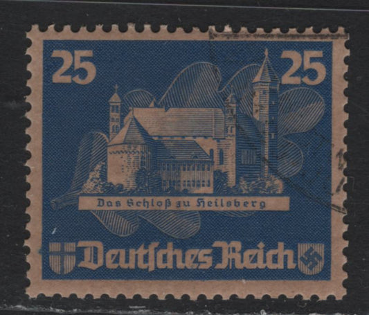 Lot 194 Germany SC#B68d 25pf Dark Blue, 1935 Ostropa Issue, A Fine Used Single, Full Original Gum, Containing Sulphuric Acid