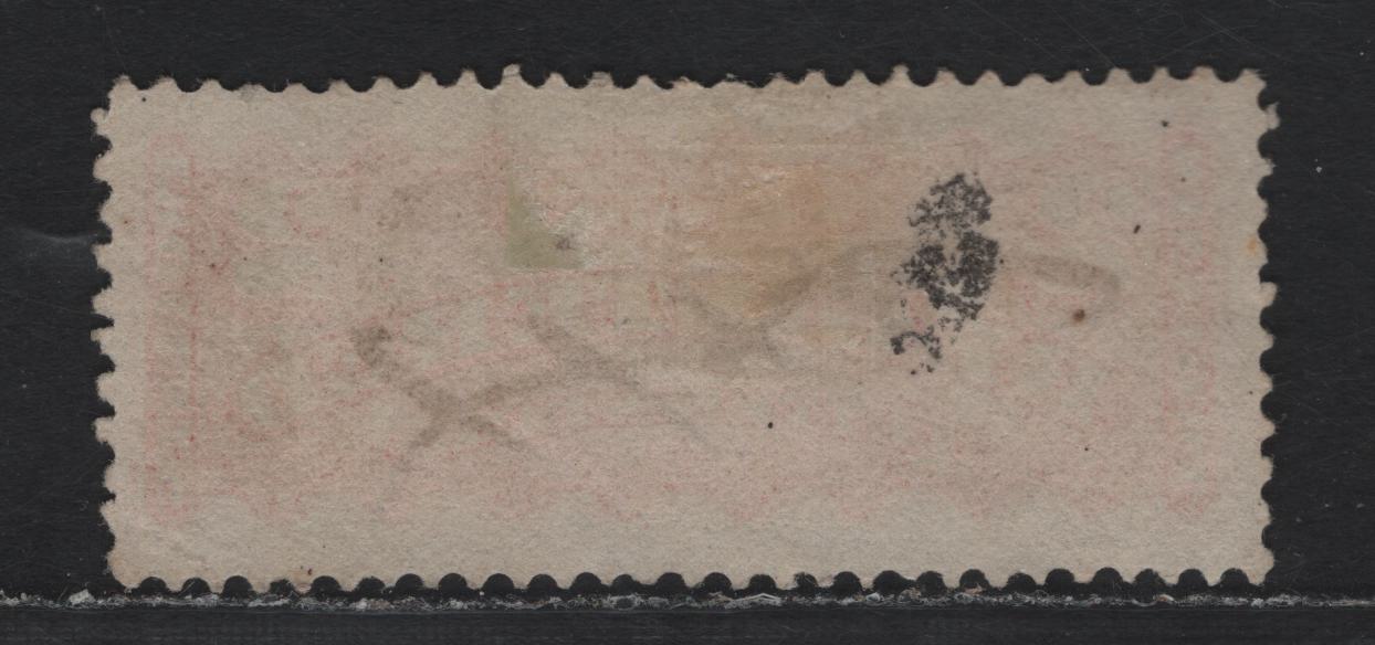 Lot 25 Canada #F1d 2c Orange , 1875-1896 Registration Issue, A Fine Used Single, Perf 12x11.75, Scarce Perf, Stout Vertical Wove Paper.
