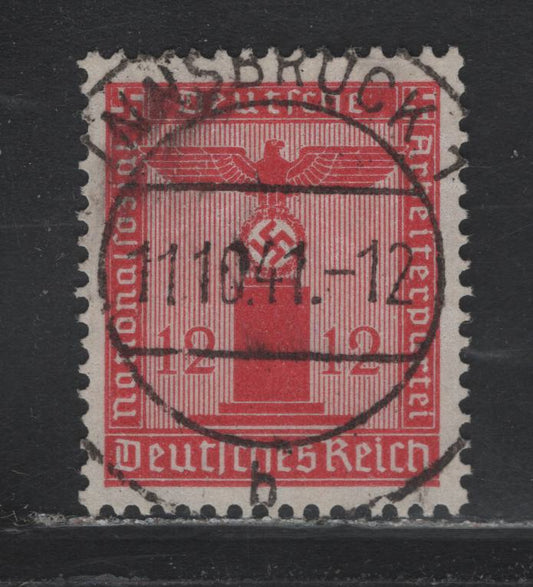 Lot 259 Germany SC#S7 (150) 12pf Bright Carmine, 1938 Franchise Issue, A Very Fine Used Single, November 10 1941 Innsbruck, Austria Cancel