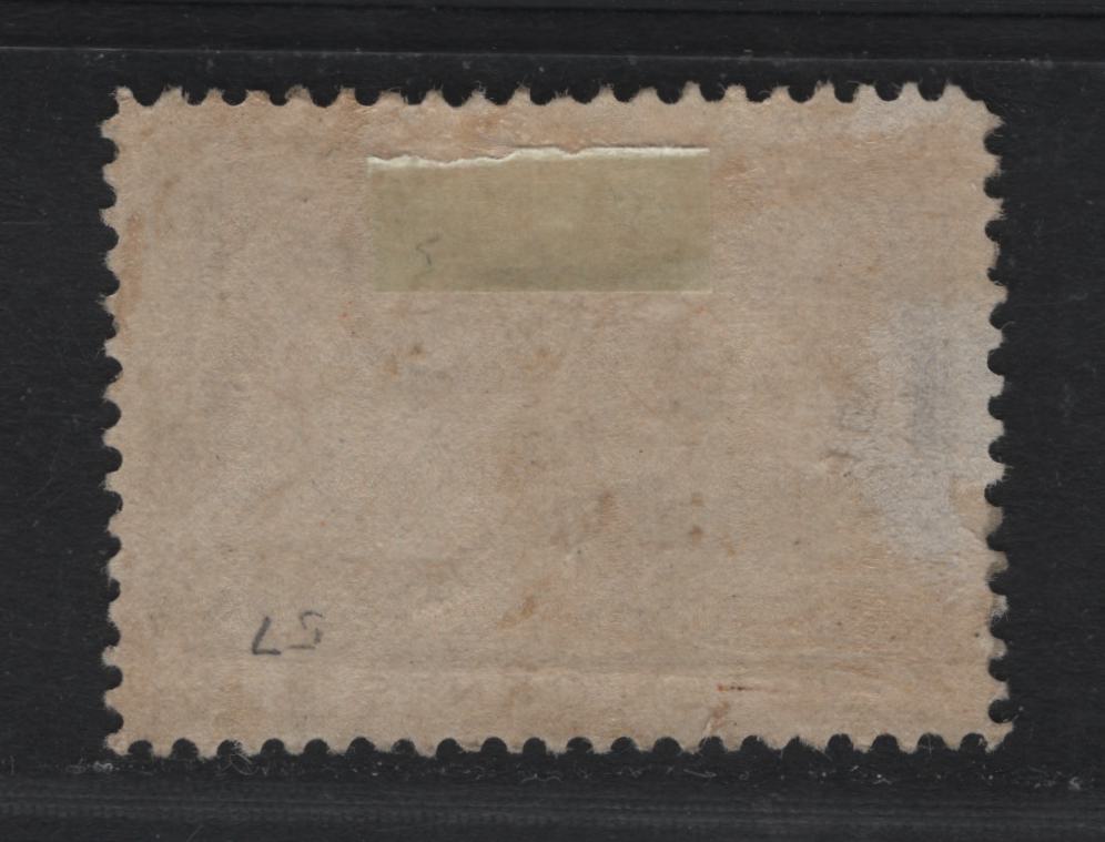 Lot 55 Canada SC#57 10c Brown Violet Queen Victoria, 1897 Diamond Jubilee Issue, A Good Disturbed OG Single On ABN-W Paper, Perf. 12, Shallow Thin & Horizontal Crease At Base