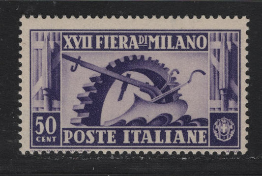 Lot 152B Italy SC#357 (Sassone #396a) 50c Purple, 1936 17th Milan Trade Fair Issue, A FNH Single, Inverted Wmk