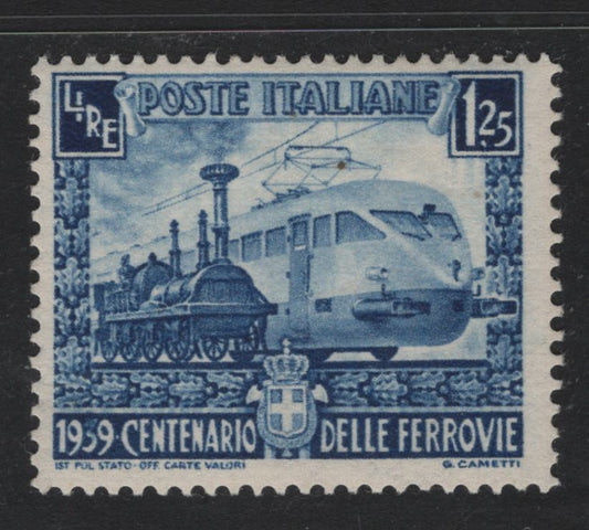 Lot 158B Italy SC#412 (451d) 1.25l Deep Blue, 1938 Proclamation of Empire Issue, A FNH Single, Sideways left Wmk, Normal Wmk is Upright