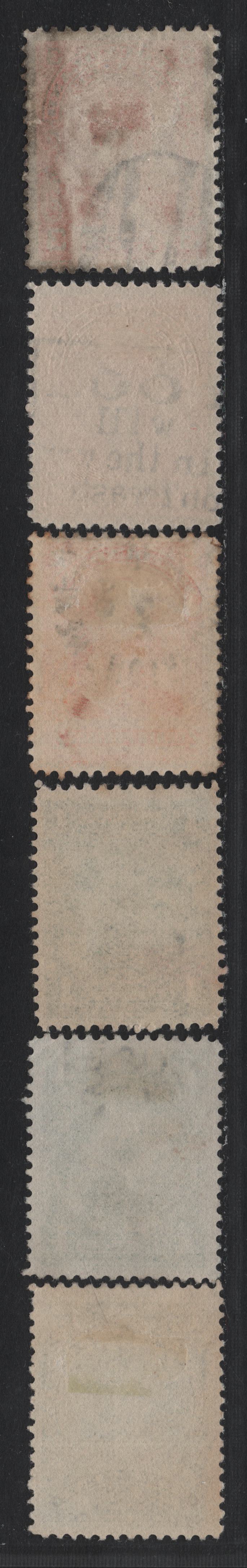 Lot 232 Newfoundland (C) #78, 80a, 82-83,3 1/2c - 3c Olive Green - Red Orange, 1897-1901 Royal Family Issue, 6 Very Fine Used Singles, Various Papers, Unchecked As To Specific Types Or Perfs