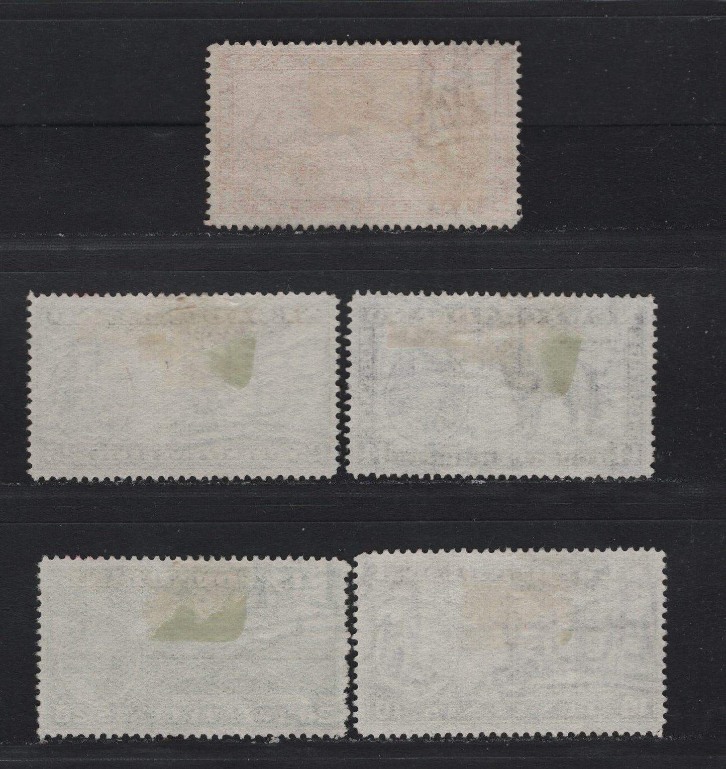 Lot 269 Newfoundland #234a, 237-238, 240, 242 3c - 25c Orange Brown - Slate, 1937 Long Coronation Issue, 5 Very Fine Used Singles, The 3c Is Die 2 & Perf 14.25, The 10c & 20c Is Perf 13.8 and the 14c & 25c Are Perf 14.25