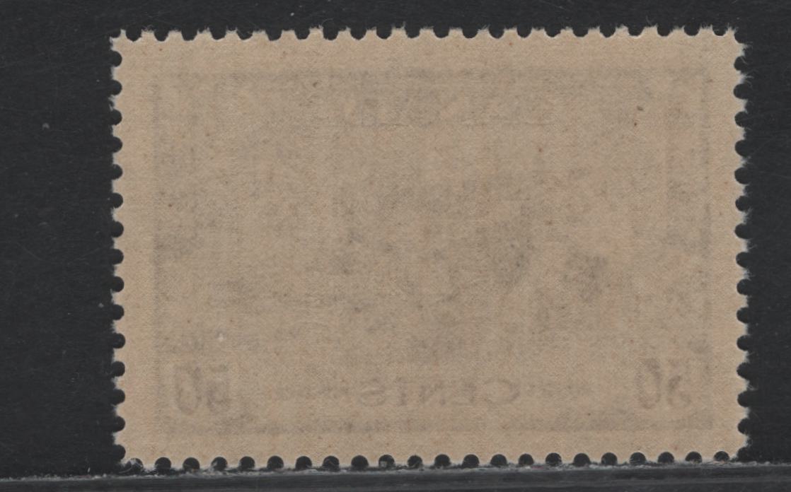 Lot 282 Canada (C) #261 50c Deep Violet, 1942-1943 War Issue, A VFNH Single, CBN-NNNN Paper, Perf 12x11.9