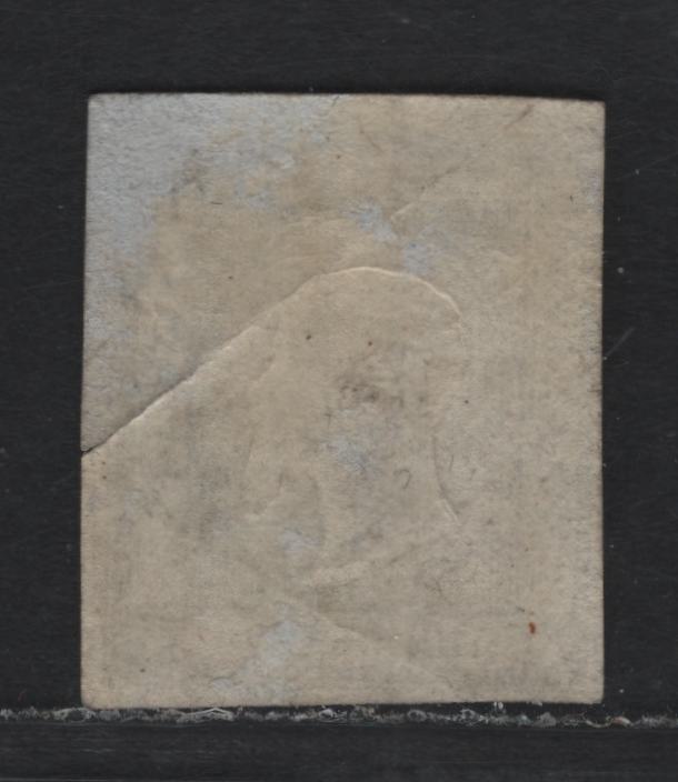 Lot 79 Italy - Neapolitan Provinces (C) SC#21 1g Black, 1861 King Victor Emmanuel II Issue, A Good Used Single, Heavy Crease That Ends In A Tear