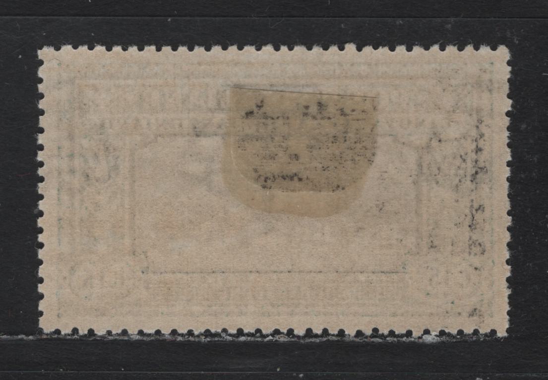 Lot 97A Italy SC#166 (Sassone #152a) 15c Blue Green & Black, 1923 Manzoni Issue, A FOG Single, Inverted Wmk, Well Centered Example, But Several Short Perfs Along The Left Side.