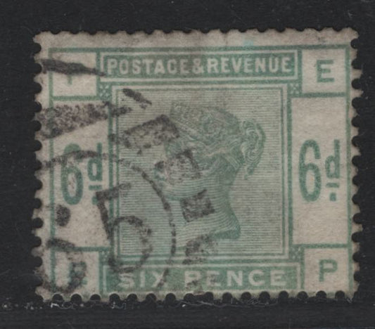 Lot 111 Great Britain (C) SG#194 6d Dull Green, 1883-1884 Lilac & Green Issue, A Good Used Single