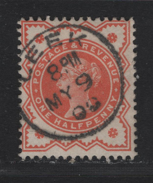 Lot 116 Great Britain (C) SG#197 1/2d Vermillion, 1887-1892 Queen Victoria Jubilee Issue, A Fine Used Single