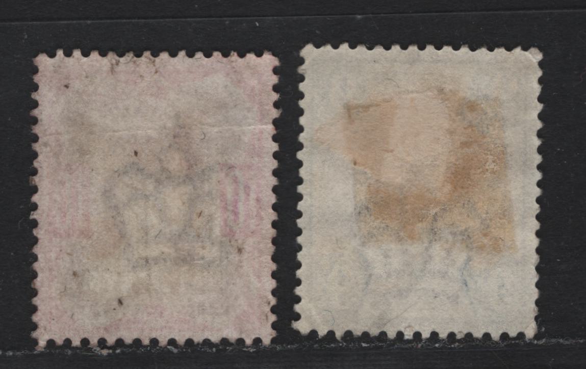 Lot 121 Great Britain (C) SG#209-210 9d - 10d Dull Purple & Blue - Dull Purple & Carmine, 1887-1900 Jubilee Issue, 2 Fine Used Singles
