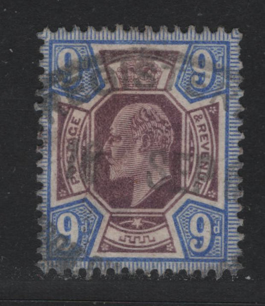 Lot 138A Great Britain (C) SG#251 9d Slate Purple & Ultramarine, 1902-1910 King Edward VII Issue, A Fine Used Single, De La Rue Printing