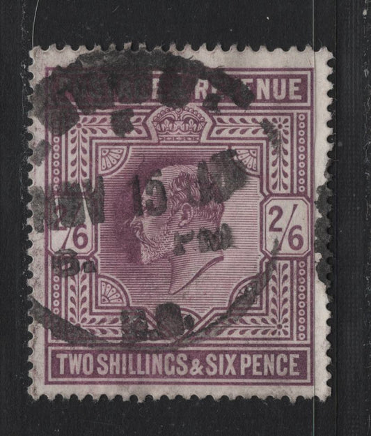 Lot 148A Great Britain (C) SG#262 2/6d Dull Purple, 1902-1910 King Edward VII Issue, A Fine Used Single, De La Rue Printing, Chalky Paper