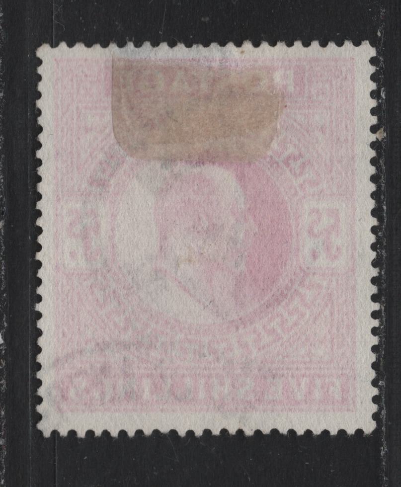 Lot 149 Great Britain SG#263 5/- Bright Carmine, 1902-1910 King Edward VII Issue, A Fine Used Single, De La Rue Printing