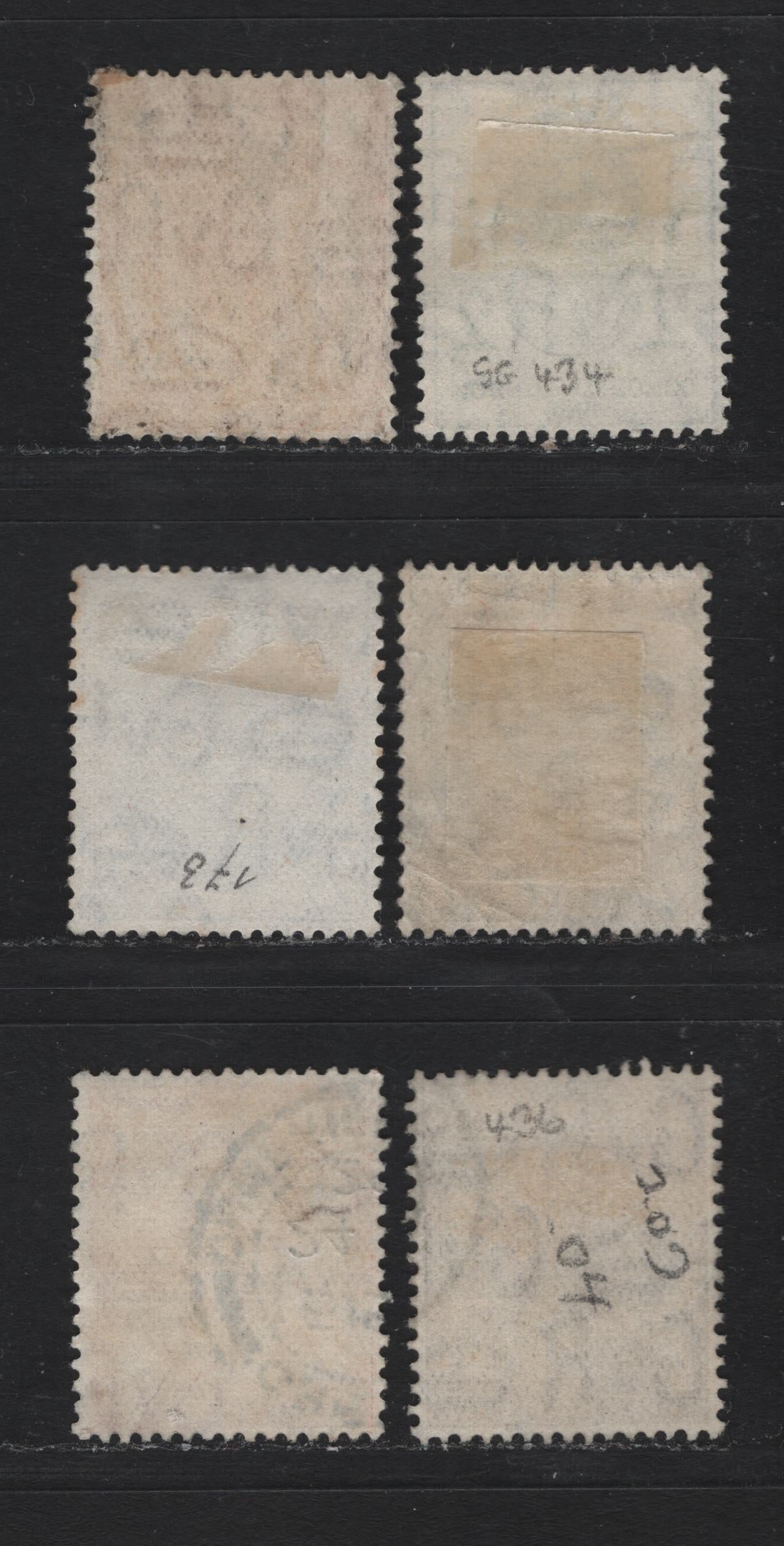 Lot 175 Great Britain (C) SG#434-437 1/2d - 2.5d Green - Blue, 1929 9th UPU Congress Issue, 6 Very Fine Used Singles, Used Set With Shade Variations Of 1d & 2.5d