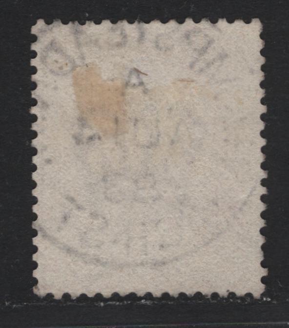 Lot 99 Great Britain SG#163 1/- Orange Brown, 1880-1883 Queen Victoria Surface Printed Issue, A Very Good Used Single, Plate 13, Imperial Crown Wmk, August 14 1883 Hampstead High Street Cancel.