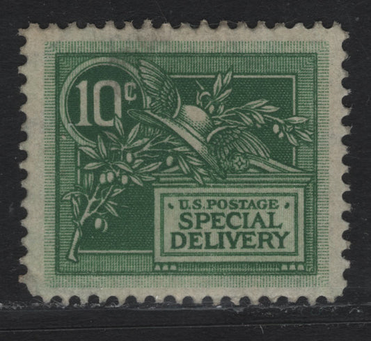 Lot 141 United States SC#E7 10c Bright Green , 1908 Special Delivery Issue, A FOG Single, Upright Wmk, Redistributed OG Over A Shallow Hinge Thin
