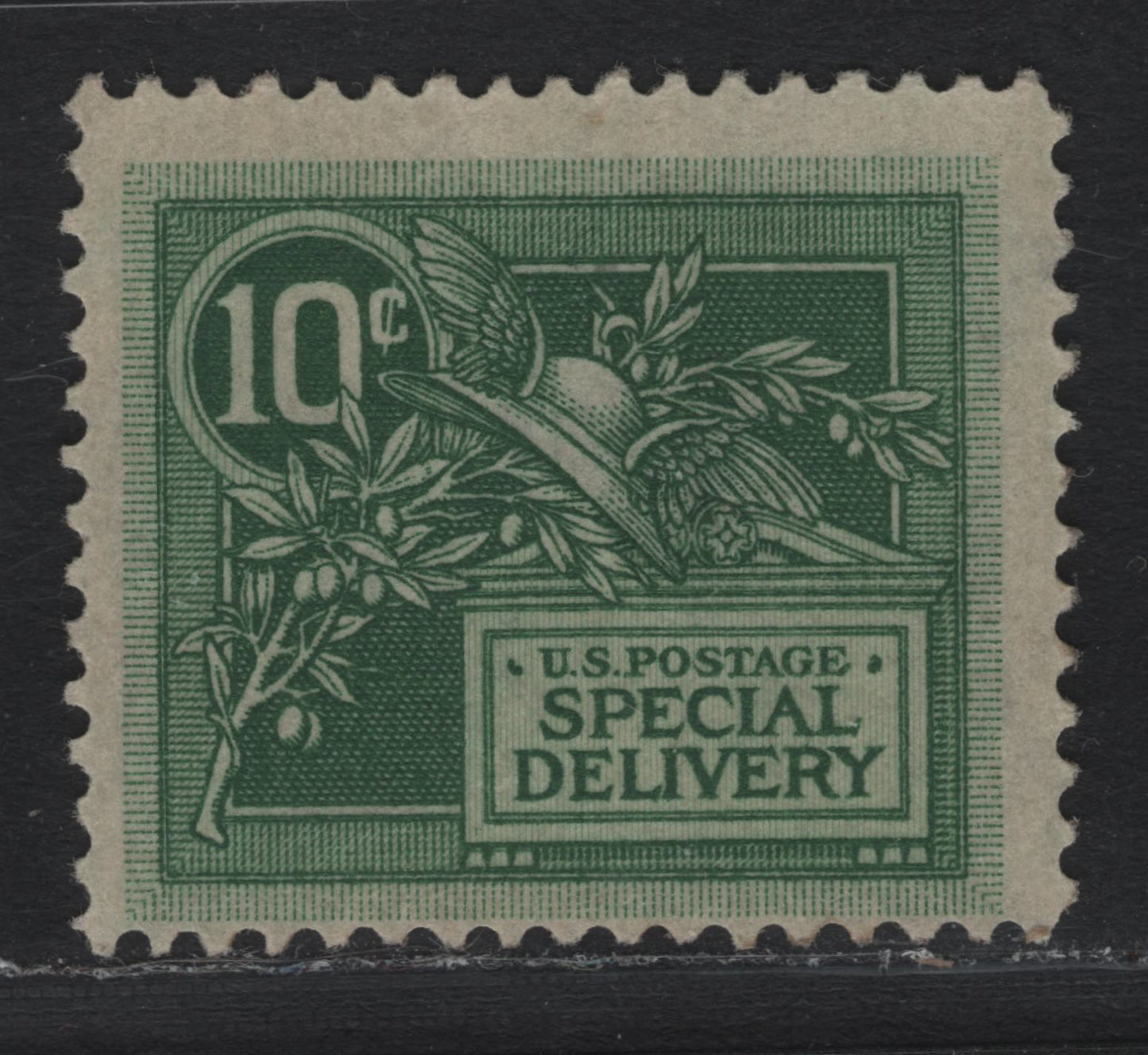 Lot 144 United States SC#E7 10c Green , 1908 Special Delivery Issue, A VFOG Single, Upright Wmk, Regummed Over A Shallow Hinge Thin