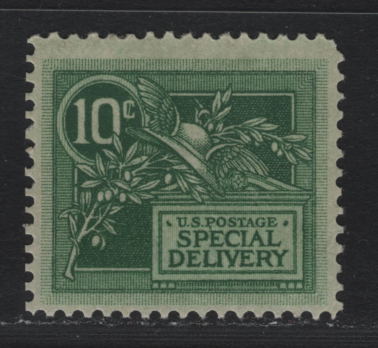 Lot 145 United States SC#E7var 10c Green , 1908 Special Delivery Issue, A VFOG Single, Inverted Wmk