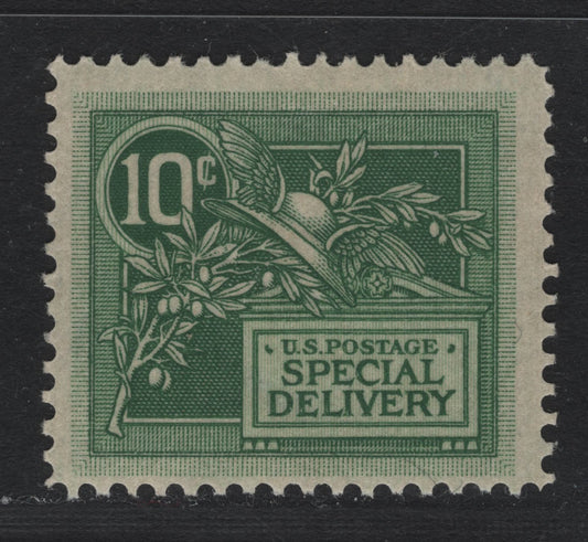 Lot 147 United States SC#E7var 10c Green , 1908 Special Delivery Issue, A FOG Single, Reversed Wmk