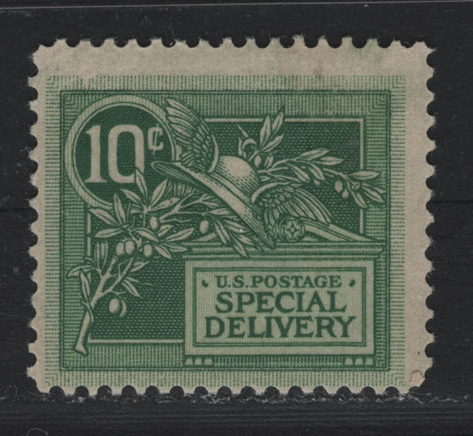 Lot 148 United States SC#E7var 10c Dull Green , 1908 Special Delivery Issue, A FOG Single, Inverted & Reversed Wmk
