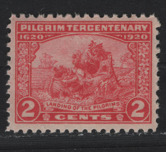 Lot 149 United States SC#549 2c Carmine Rose , 1920 Pilgrim Tercentenary Issue, A VFNH Single