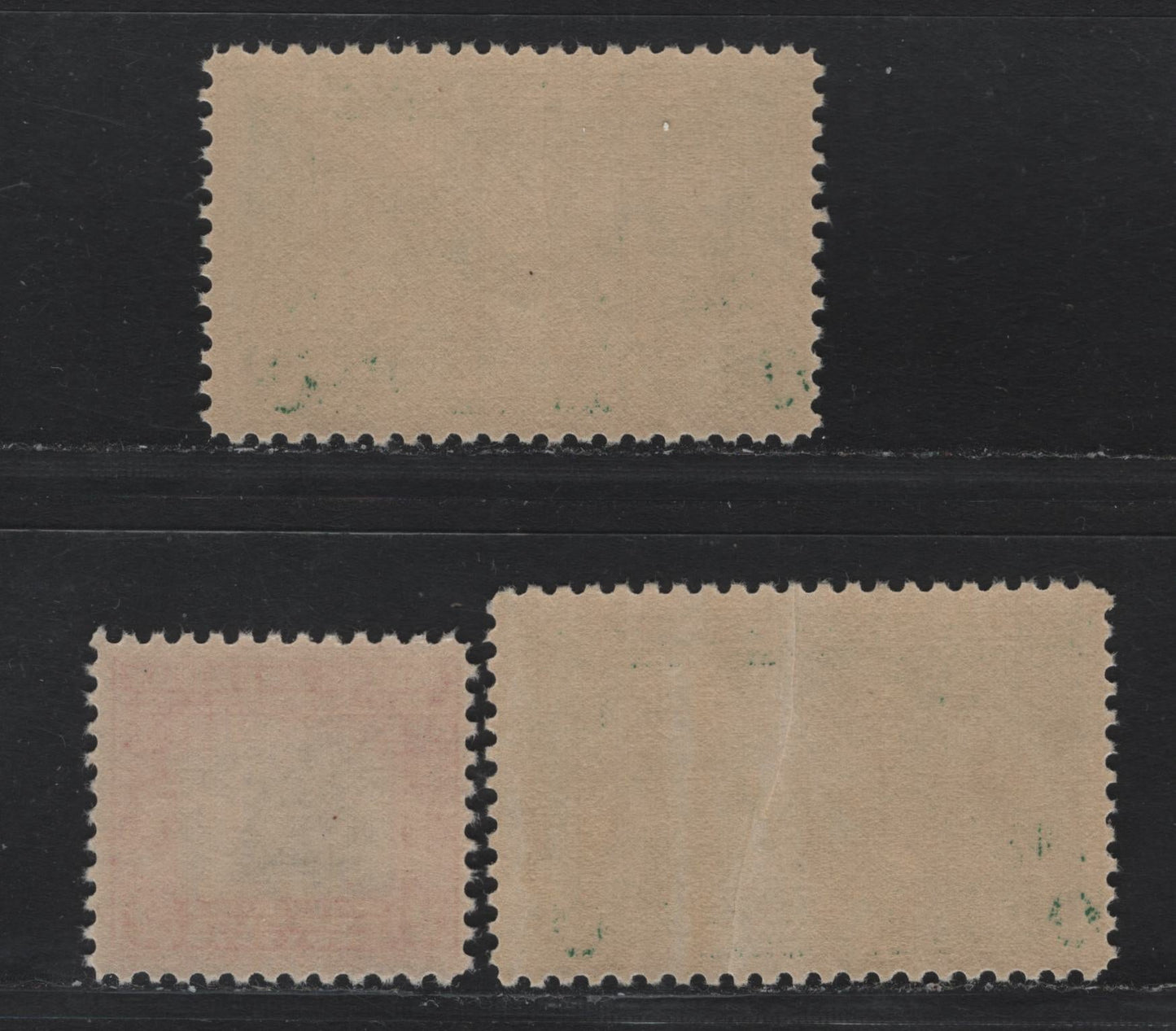 Lot 159 United States SC#617, 617var, 620 1c - 2c Green - Carmine & Black , 1925 Lexington Concorde - Norse American Issues, 3 FNH Singles, As Lot 158, But NH