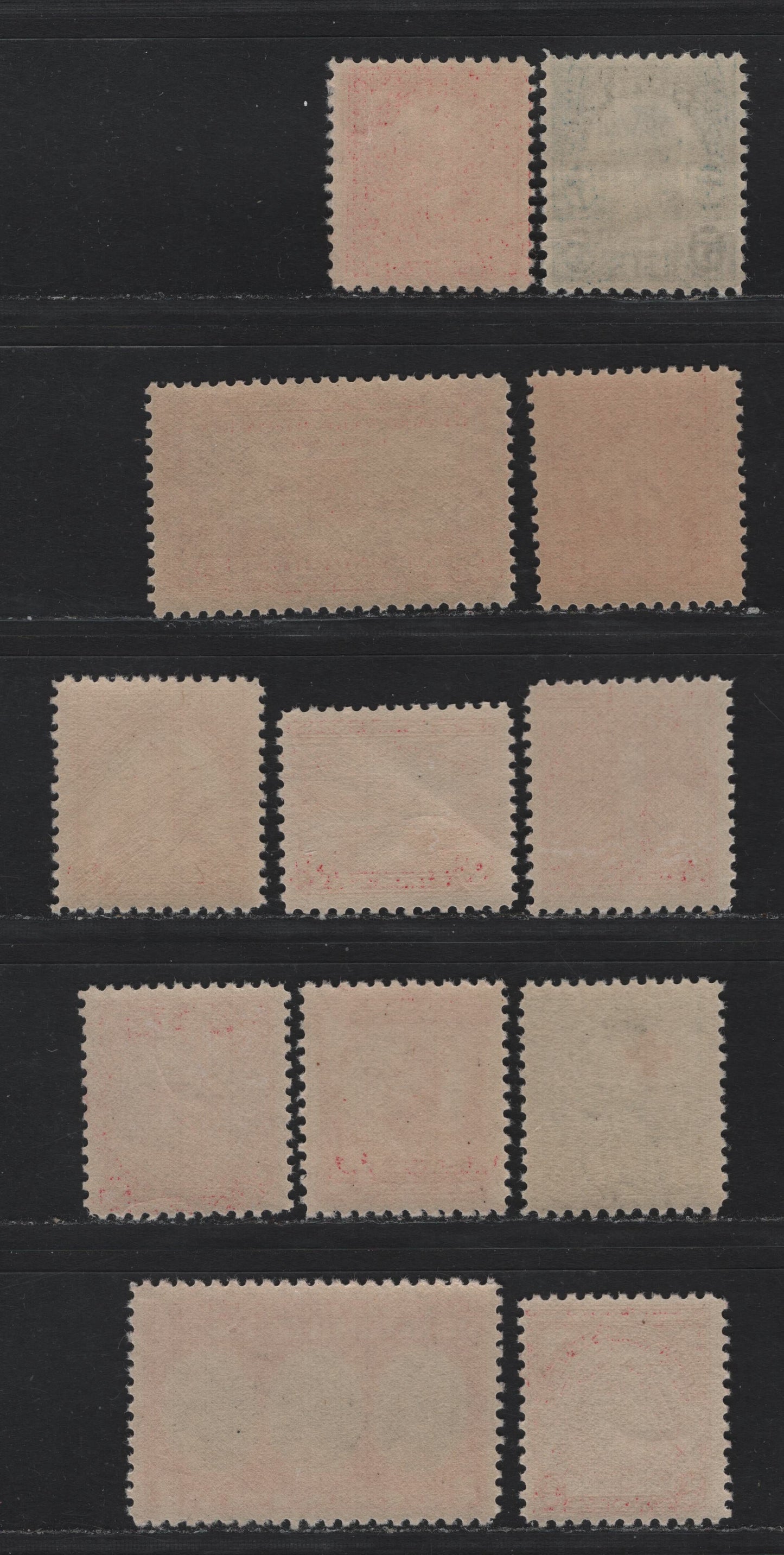 Lot 164 United States SC#643, 648-649, 657, 680-682, 688-690, 702-703 2c Carmine Rose - Carmine Rose & Black , 1927-1931 Vermont Sesquicentennial - Yorktown Issues, 12 F/VFNH Singles