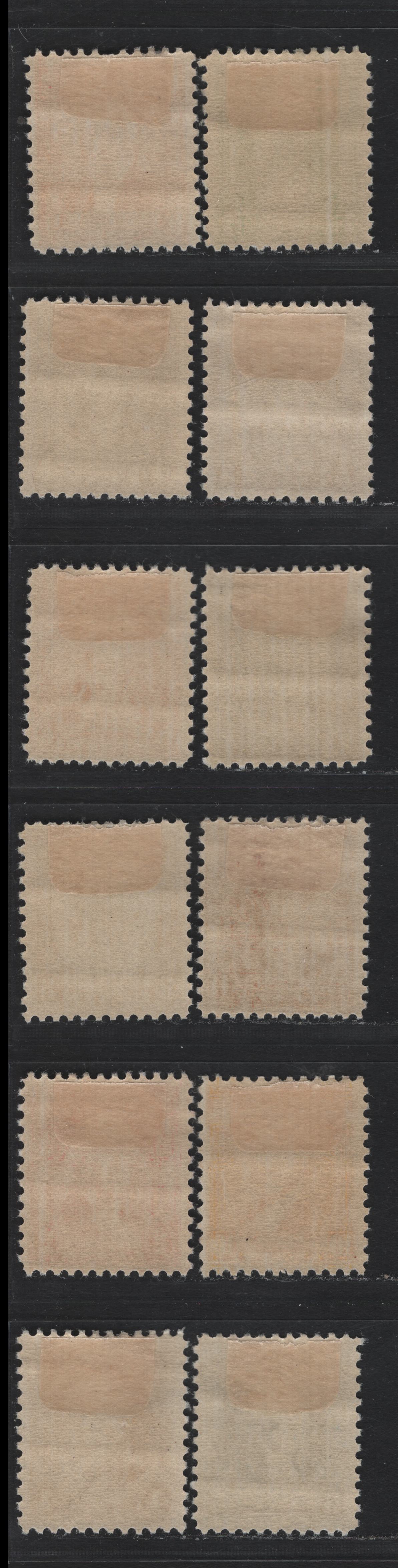 Lot 176 United States SC#704-715 1/2c - 10c Olive Brown - Orange Yellow, 1932 Washington Bicentennial Issue, 12 F/VFOG Singles, Mostly Fine Hinged Set, 2c, 1c, 4c, 5c & 10c Are VF, Rest Are Fine.