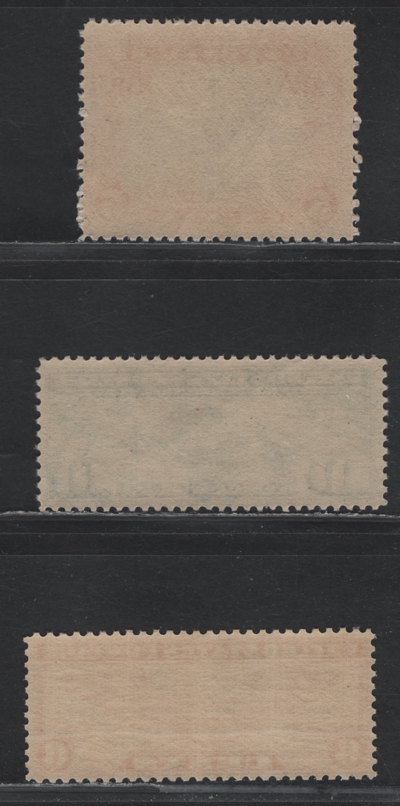 Lot 210 United States SC#C10-C11, C19 10c - 6c Dark Blue - Dull Orange, 1927 Lindbergh Airmail - Winged Globe Airmail Issues, 3 F/VFNH Singles