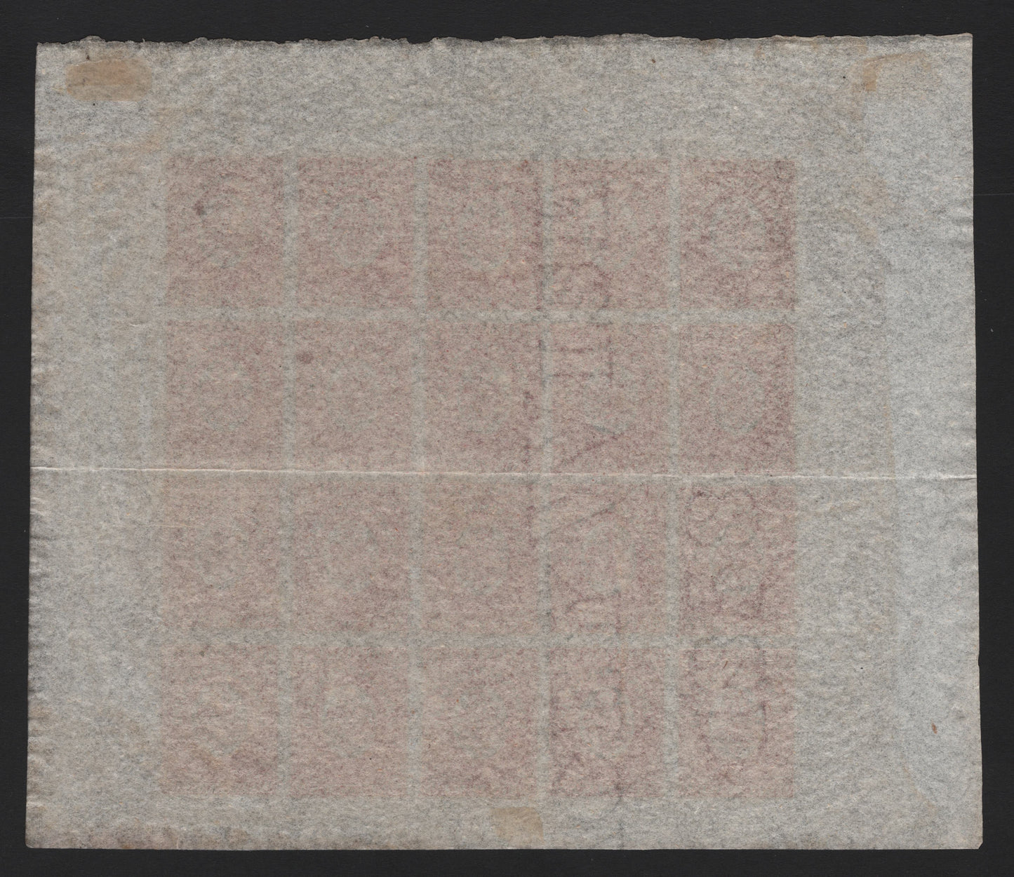 Lot 9 Newfoundland #20, 20iii 6d Rose , 1861-1862 Pence Issue, A GEM NH/OG Sheet Of 20, Lightly Folded Horizontally Between Rows 2 & 3 But The Fold Crease, While It Just Touches The Frame Of The Stamps In Columns 3 & 4 Does Not Cut Into The Design