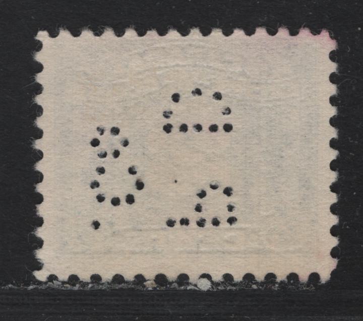 Lot 128 Canada Van Dam#FX64 3c Blue, 1925-1928 Two Leaf Excise Tax Issue, A Fine Used Single, With Walkerville On Parke-Davis Perfin From Pos. 2
