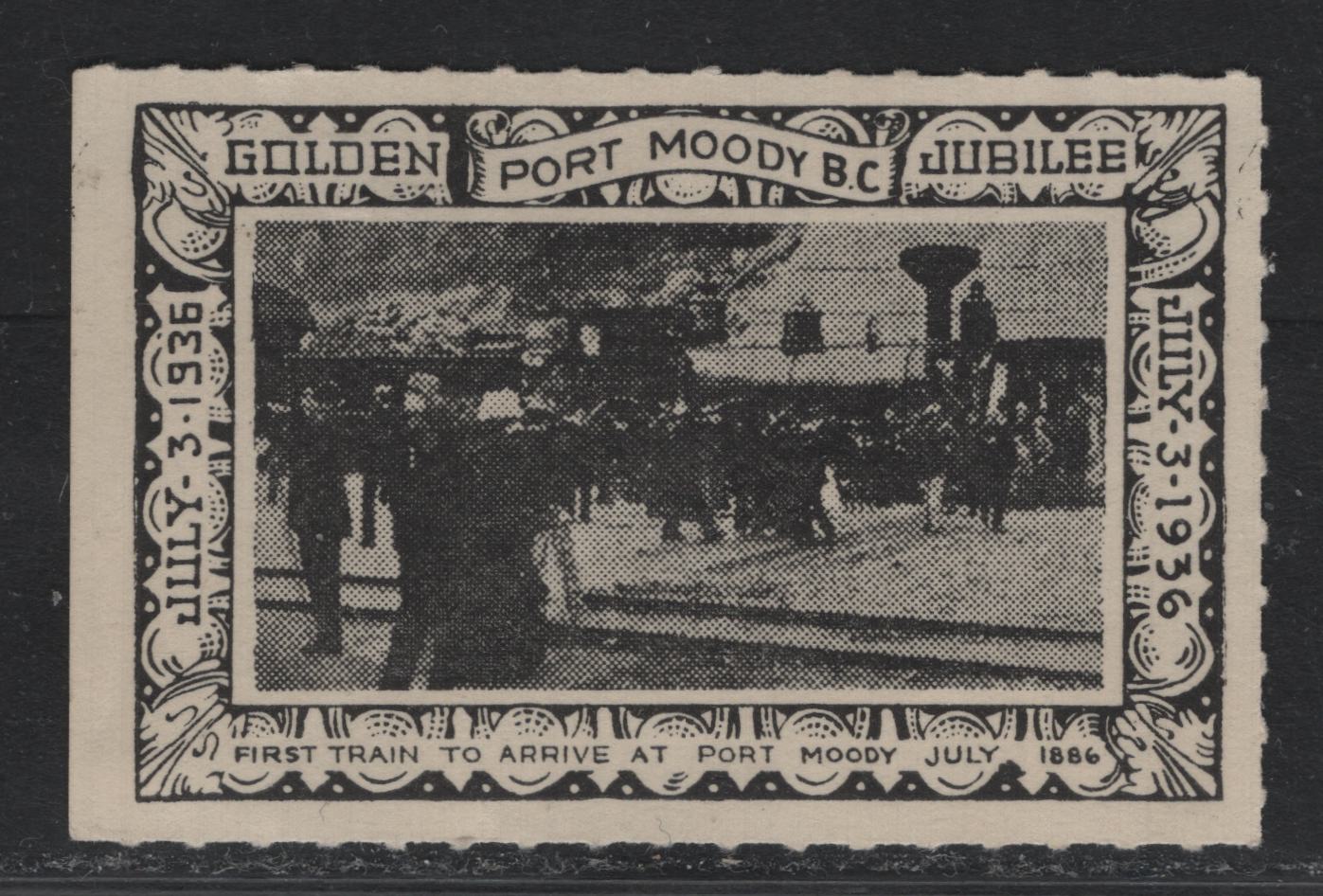 Lot 145 Canada (C) Lafreniere 1936 Port Moody BC Golden Jubilee Label, A VFNH Single, As Lot 144 But NH