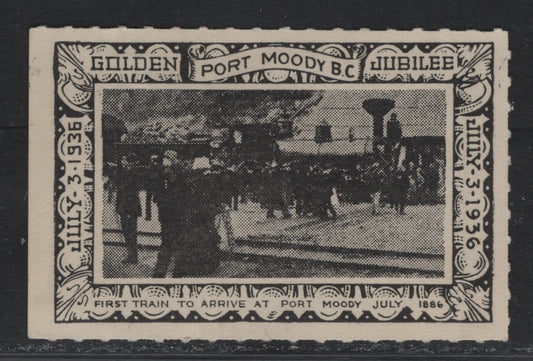 Lot 145 Canada (C) Lafreniere 1936 Port Moody BC Golden Jubilee Label, A VFNH Single, As Lot 144 But NH