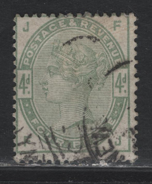 Lot 162 Great Britain (C) SG#192 4d Dull Green, 1883-1884 Lilac & Green Issue, A Very Good Used Single