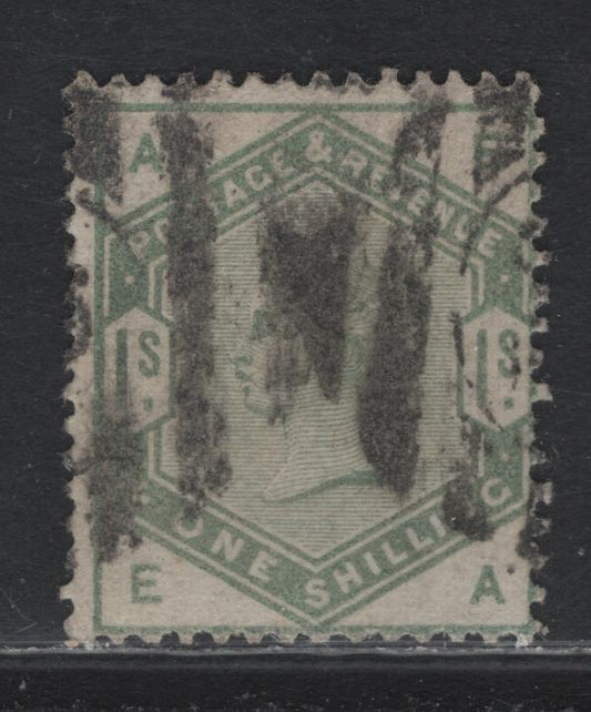 Lot 163 Great Britain (C) SG#196 1/- Dull Green, 1883-1884 Lilac & Green Issue, A Good Used Single