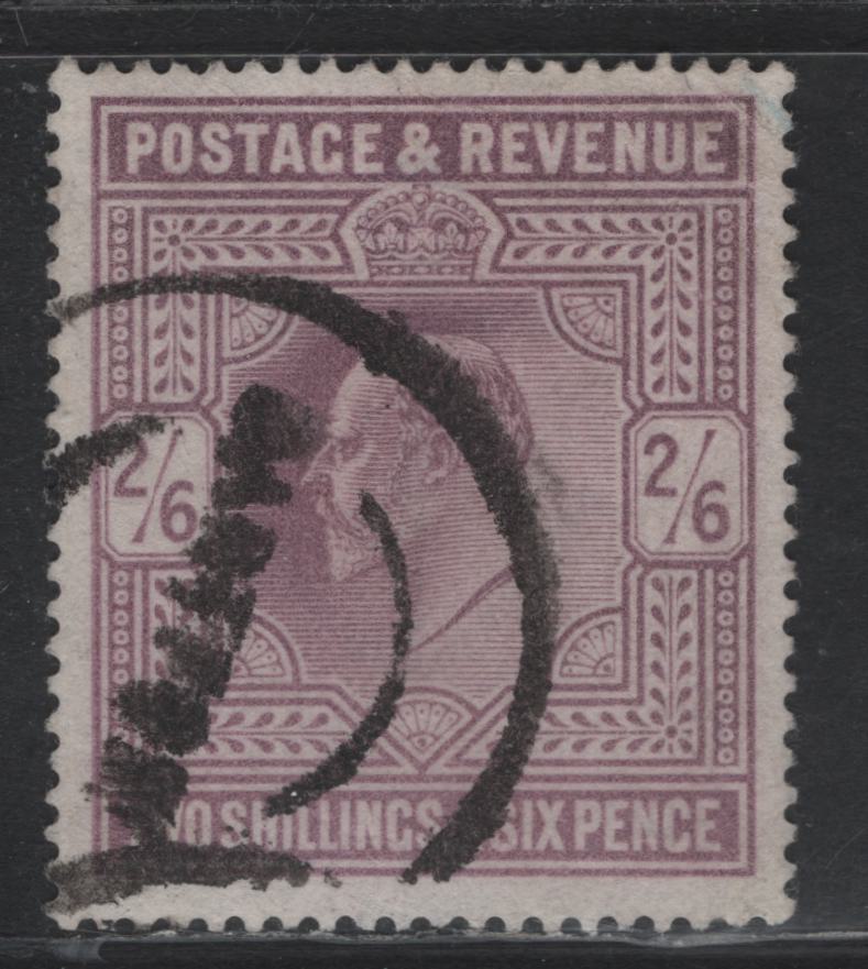 Lot 165 Great Britain (C) SG#260 2/6d Lilac, 1902-1910 King Edward VII Issue, A Fine Used Single, De La Rue Printing, Parcel Post Cancel