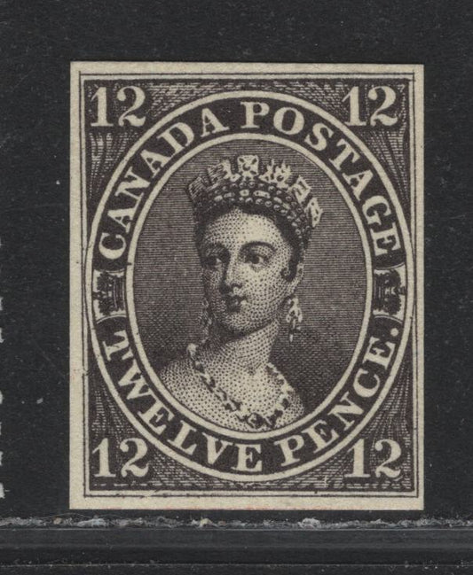 Lot 183 Canada #3F 12d Black, 1851 Pence Issue, A Very Fine Used Single, Modern Facsimile Of This Iconic World Class Rarity, Suitable Filler Until You Can Afford A Specimen, Plate Proof, Or The Real Thing.