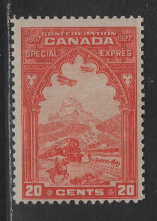 Lot 94 Canada (C) #E3 20c Red Orange, 1927 Special Delivery Issue, A FNH Single