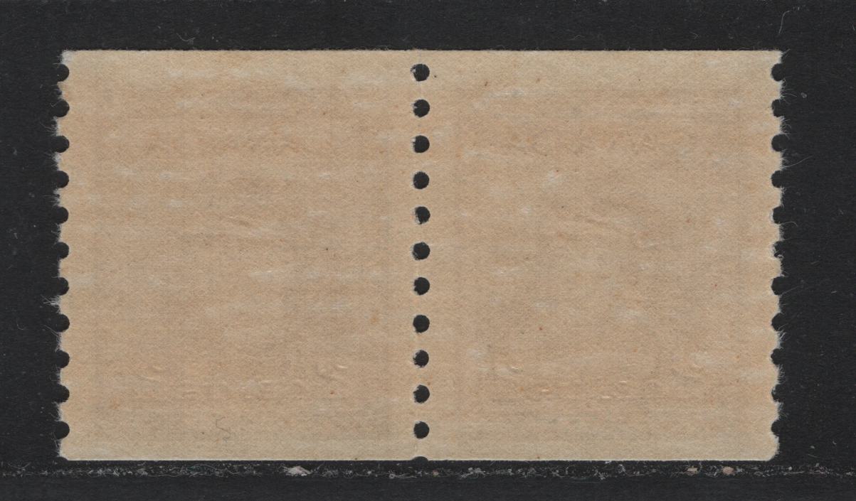 Lot 359 (C) Canada #279 2c Brighter Brown, 1948 King George VI War Issue, A VFNH Coil Pair Perf 9.5 Vetically On CBN-WW Paper