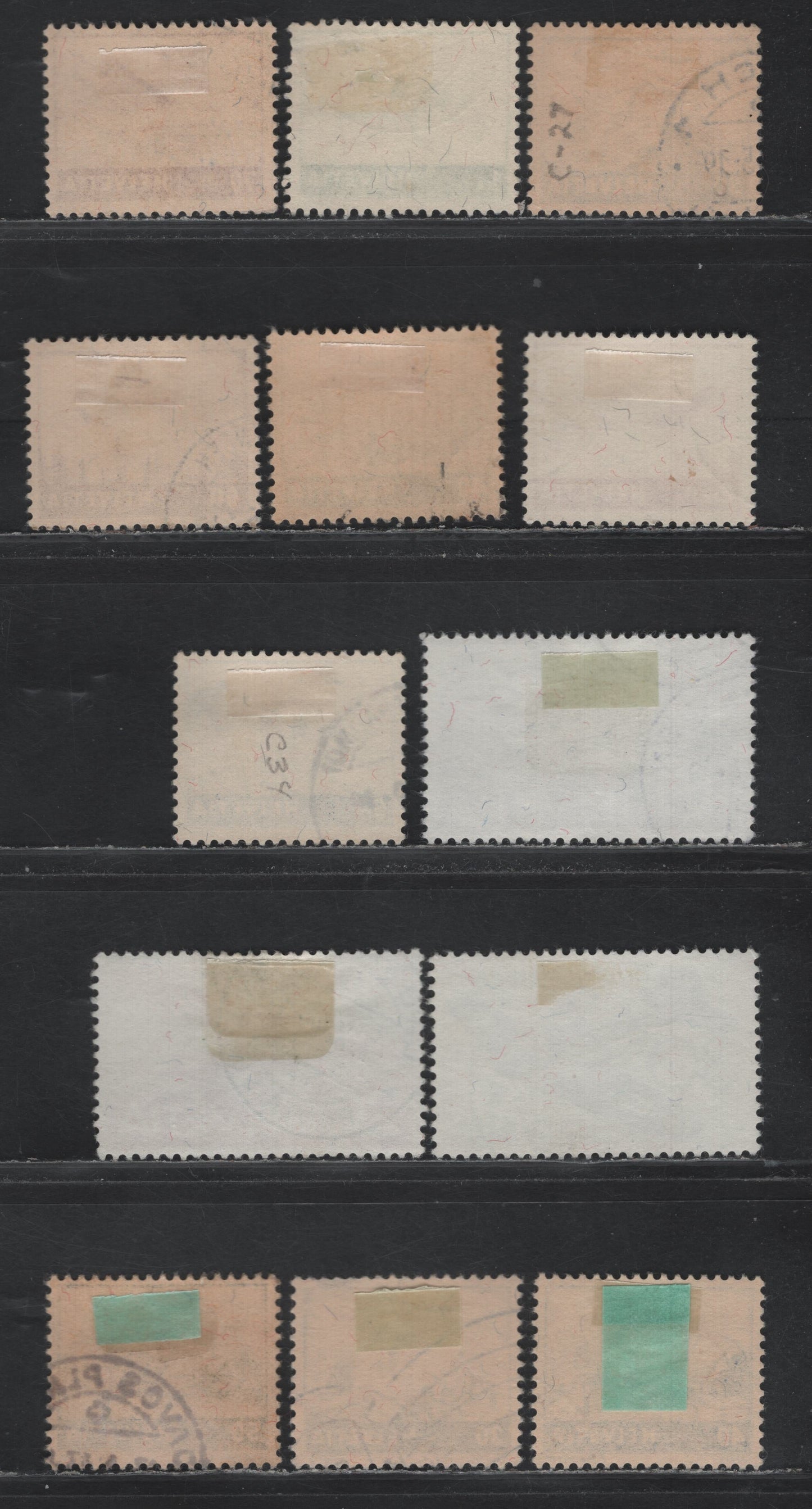 Lot 132 Switzerland Scott#C27-C34, C37-C39, C43-C44 30c - 40c Ultramarine - Deep Ultramarine , 1941-1948 Airmail Pictorial - Revised Airmail Pictorial Issues, 13 Very Fine used Singles