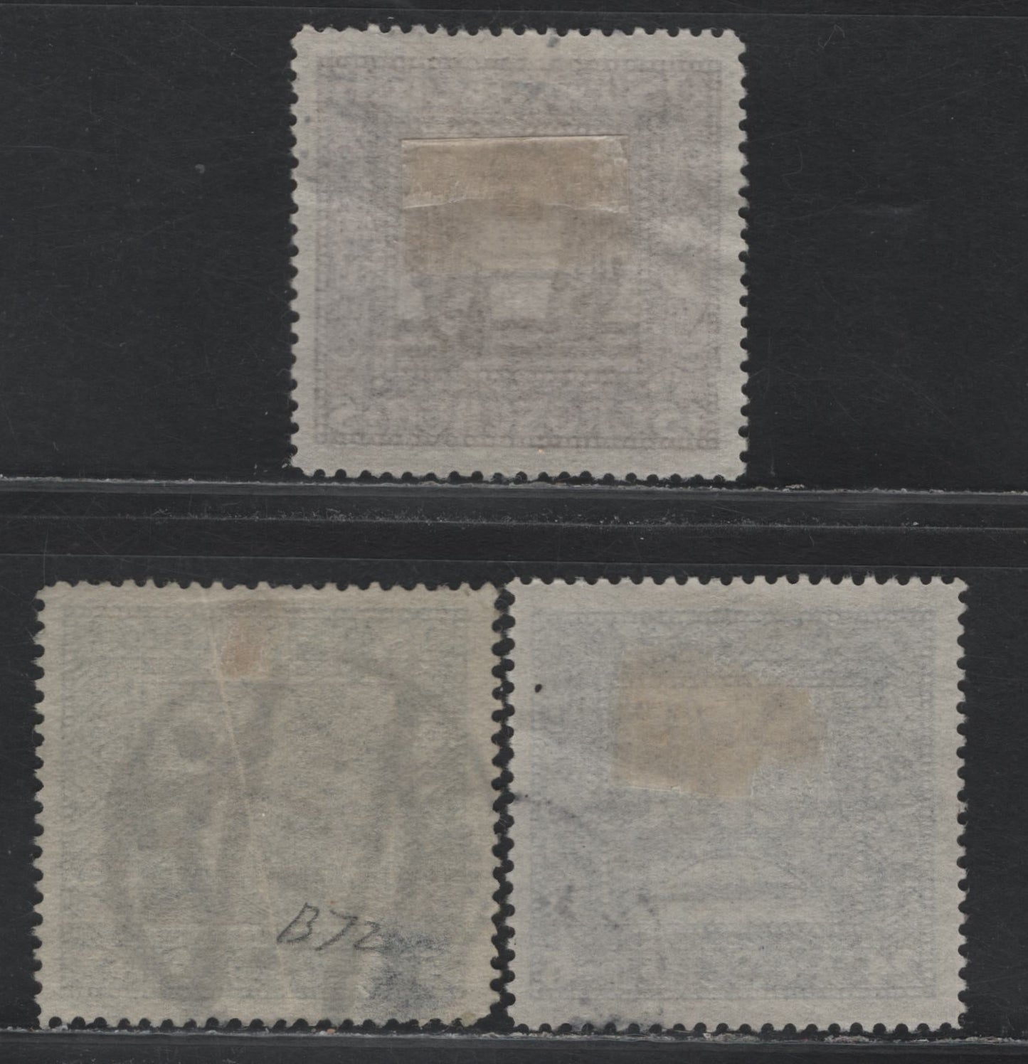 Lot 272 Austria Scott#B72a, B73a, B75a 8+2g - 24+6g Indigo - Dark Violet , 1926 Semi Postal Issue, 3 Very Fine Used Singles, B72a Is Psotally Used