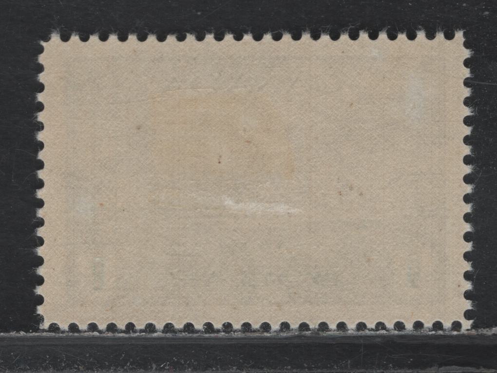 Lot 346 Canada #262 $1 Deep Blue , 1942-1943 KGVI War Issue, 2 VFOG Singles, CBN-ZZZZZZ Paper, Perfs 11.9